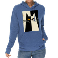 Vintage Black And White Cat Cute Design For Cats L Lightweight Hoodie | Artistshot