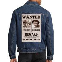 Butch Cassidy And The Sundance Kid Wanted Men Denim Jacket | Artistshot