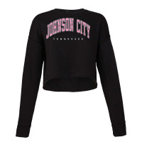 Johnson City Tennessee Tn Varsity Style Pink Text Cropped Sweater | Artistshot