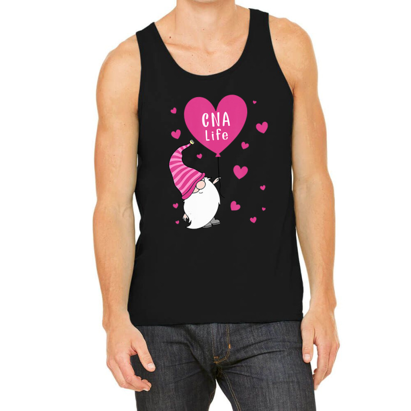 Cna Life Valentine Gnome Nurse Valentines Day Tank Top | Artistshot