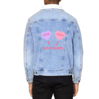 Cute Valentines Day Unisex Sherpa-lined Denim Jacket | Artistshot