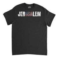 Distressed Jerusalem Jewish Israeli Gift American Classic T-shirt | Artistshot