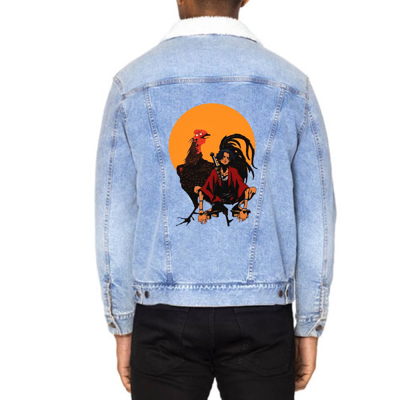 Samurai Champloo Mugen Spread Unisex Sherpa-Lined Denim Jacket by kursinan | Artistshot