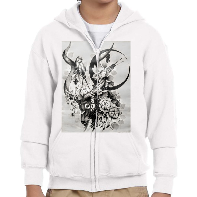 Naturaleza Youth Zipper Hoodie by Pablo DzG | Artistshot