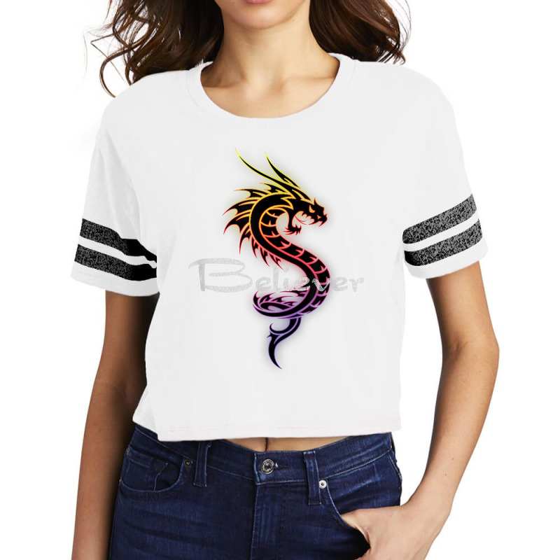 Dragon Believer   Imagine This Gift For Dragon Fan Scorecard Crop Tee by nikpeycha | Artistshot