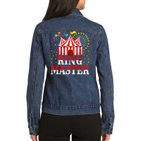 Circus Ringmaster Shirt Circus Shirt Vintage Circu Ladies Denim Jacket | Artistshot