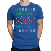 Aircraft Mechanic Ugly Sweater Music T-shirt | Artistshot