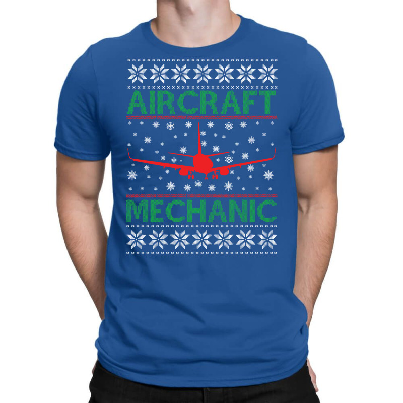 Aircraft Mechanic Ugly Sweater Music T-Shirt by kroepalhnai4 | Artistshot