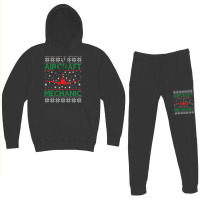 Aircraft Mechanic Ugly Sweater Music Hoodie & Jogger Set | Artistshot