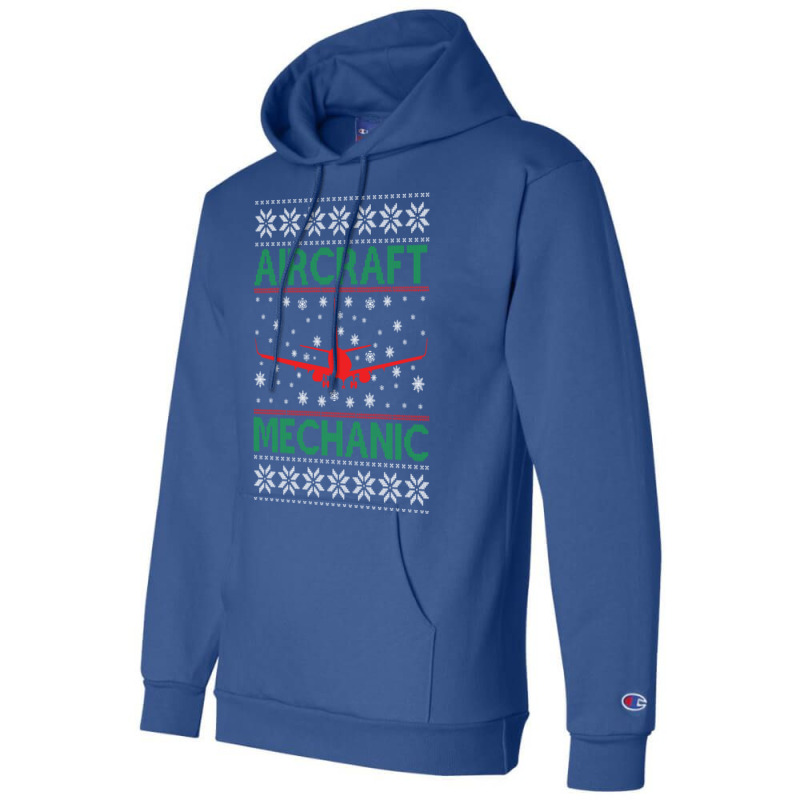 Aircraft Mechanic Ugly Sweater Music Champion Hoodie by kroepalhnai4 | Artistshot