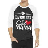 Hot Trend Devon Rex Cat Mama 3/4 Sleeve Shirt | Artistshot