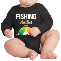 Limited Edition Funny Addict Fishing Long Sleeve Baby Bodysuit | Artistshot