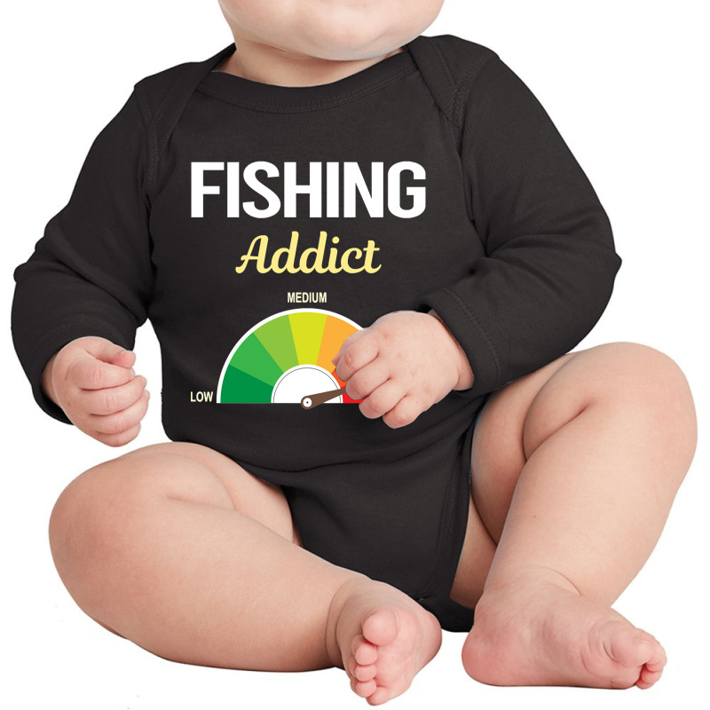 Limited Edition Funny Addict Fishing Long Sleeve Baby Bodysuit by buithilai657 | Artistshot