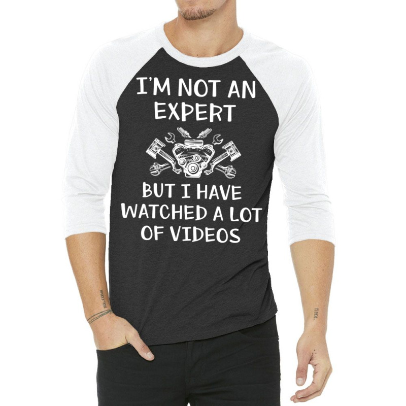 Car Block Im Not An Expert Funny Car Mechanic 80s 3/4 Sleeve Shirt by kroepalhnai4 | Artistshot