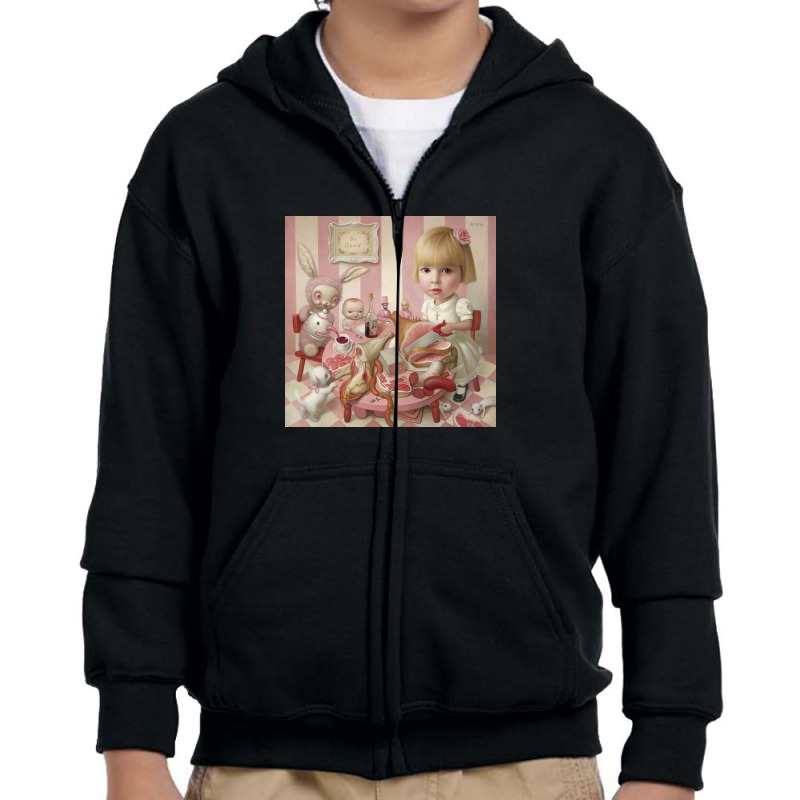 Mark Ryden - Rosie's Tea Party Youth Zipper Hoodie | Artistshot