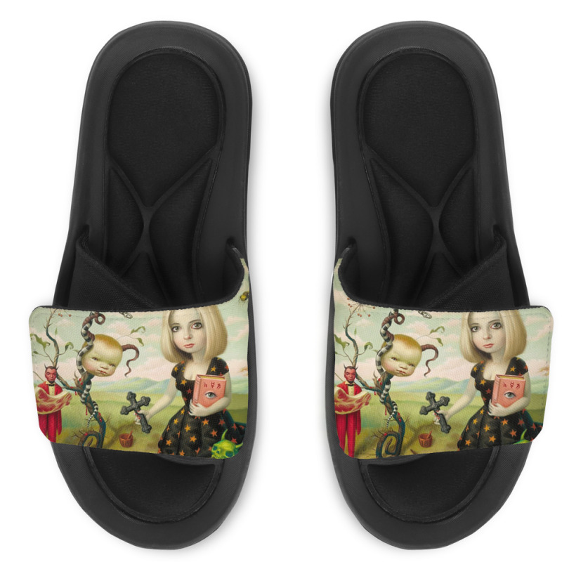 Mark Ryden - The Ghost Of Anton Chigurh Slide Sandal | Artistshot