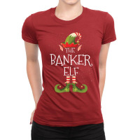 Banker Elf Family Matching Christmas Group Funny P Ladies Fitted T-shirt | Artistshot