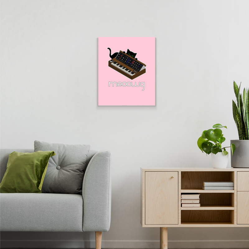 Synthesizer Cat Meow Metal Print Vertical | Artistshot