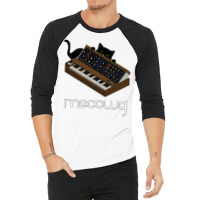 Synthesizer Cat Meow 3/4 Sleeve Shirt | Artistshot