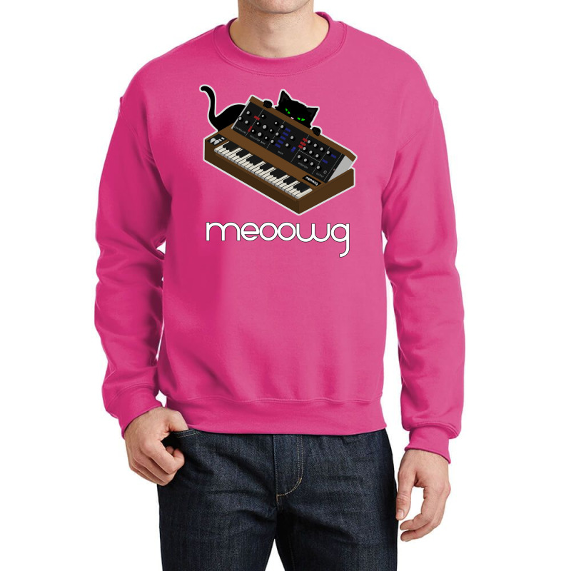 Synthesizer Cat Meow Crewneck Sweatshirt | Artistshot