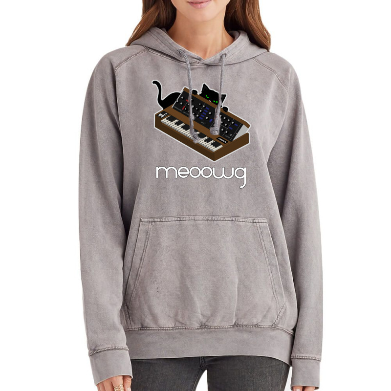 Synthesizer Cat Meow Vintage Hoodie | Artistshot