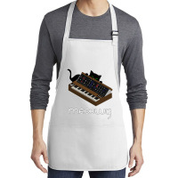 Synthesizer Cat Meow Medium-length Apron | Artistshot