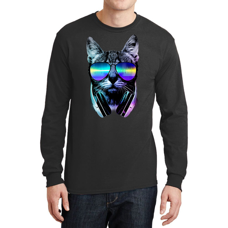 Music Lover Cat Long Sleeve Shirts | Artistshot