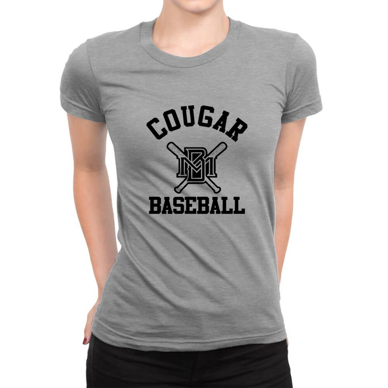 Cougar Baseball Ladies Fitted T-Shirt by William L Barclay | Artistshot