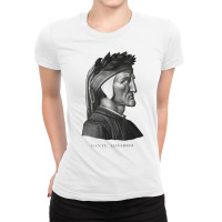 Dante Alighieri Portrait Divine Comedy, Purgatory, Ladies Fitted T-shirt | Artistshot