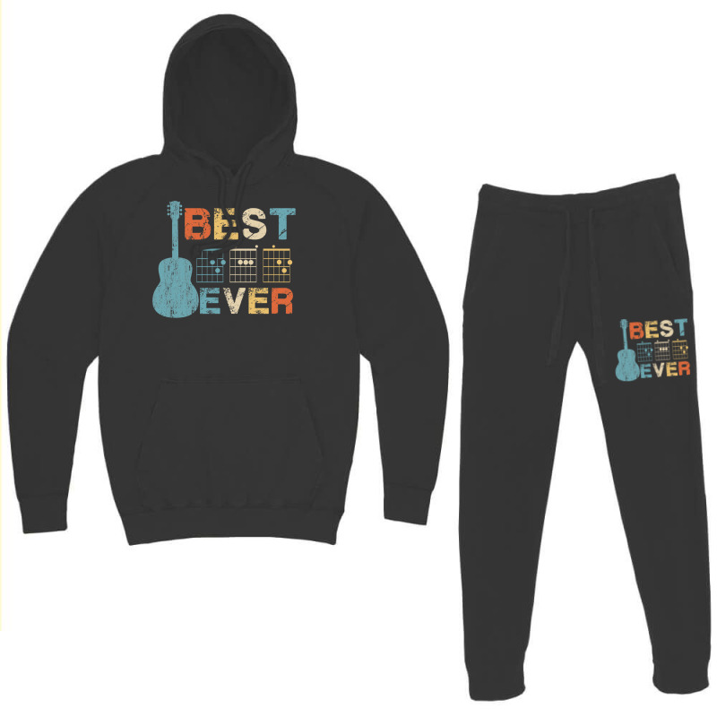 Best Dad Ever Guitar Chords Musician Funny Fathers Hoodie & Jogger set by enzormiersh | Artistshot