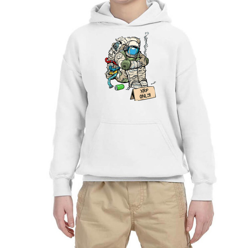 Cryptocurrency Talk   Astronaut Hodler Begging For Youth Hoodie | Artistshot