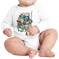 Cryptocurrency Talk   Astronaut Hodler Begging For Long Sleeve Baby Bodysuit | Artistshot