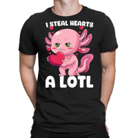 I Steal Hearts Axolotl Valentines Day Mexican Sala T-shirt | Artistshot