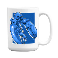 Funny Jumpscare Lobster Meme Blue Crustacean Pullo 15 Oz Coffee Mug | Artistshot