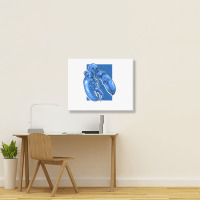 Funny Jumpscare Lobster Meme Blue Crustacean Pullo Landscape Canvas Print | Artistshot