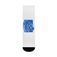 Funny Jumpscare Lobster Meme Blue Crustacean Pullo Crew Socks | Artistshot