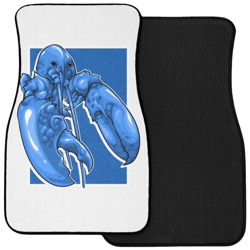 Funny Jumpscare Lobster Meme Blue Crustacean Pullo Front Car Mat | Artistshot