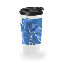 Funny Jumpscare Lobster Meme Blue Crustacean Pullo Travel Mug | Artistshot