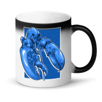 Funny Jumpscare Lobster Meme Blue Crustacean Pullo Magic Mug | Artistshot