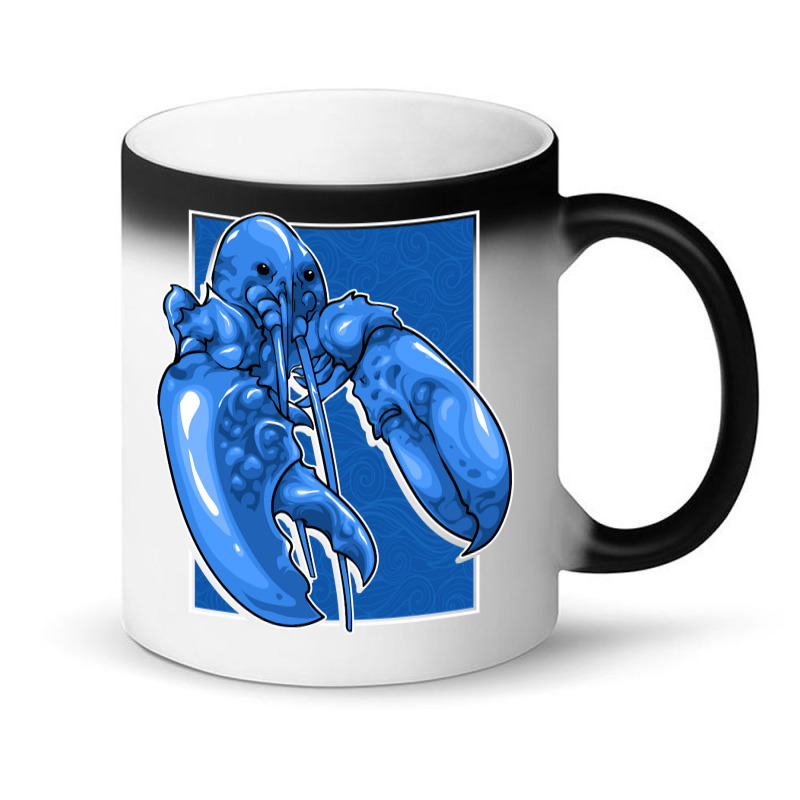 Funny Jumpscare Lobster Meme Blue Crustacean Pullo Magic Mug | Artistshot