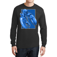 Funny Jumpscare Lobster Meme Blue Crustacean Pullo Long Sleeve Shirts | Artistshot