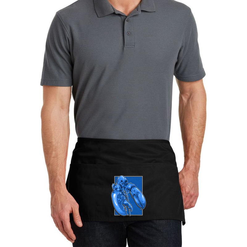 Funny Jumpscare Lobster Meme Blue Crustacean Pullo Waist Apron | Artistshot