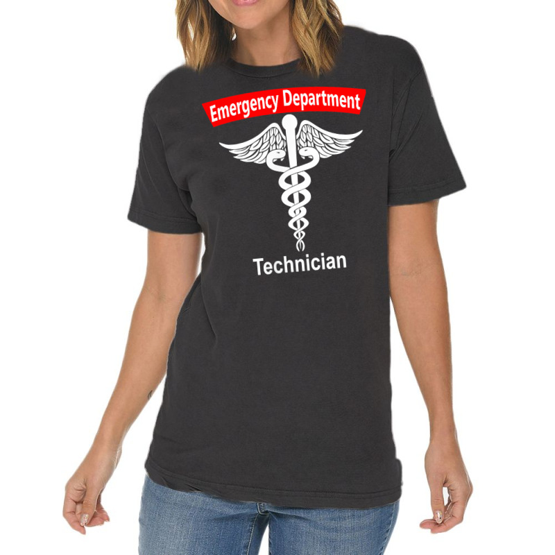 Emergency Department Technician Ed Tech Medical Ca Vintage T-shirt | Artistshot