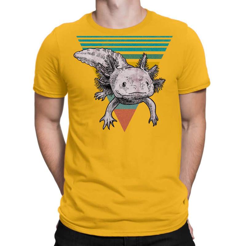 Vintage Axolotl Questions Girl T-shirt | Artistshot