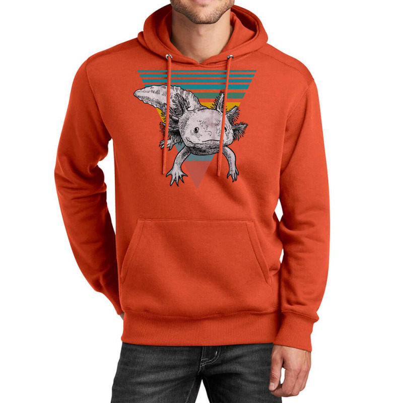 Vintage Axolotl Questions Girl Unisex Hoodie | Artistshot