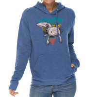 Vintage Axolotl Questions Girl Lightweight Hoodie | Artistshot