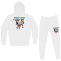 Vintage Axolotl Questions Girl Hoodie & Jogger Set | Artistshot