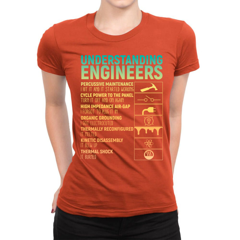 Understanding Engineers Vintage Design Ladies Fitted T-Shirt by ordingwashuk4 | Artistshot