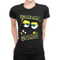 Limited Edition Womens I Do My Own Stunts Spongebo Ladies Fitted T-shirt | Artistshot