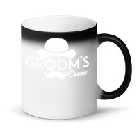 Bachelor Party Grooms Crew  Red Magic Mug | Artistshot